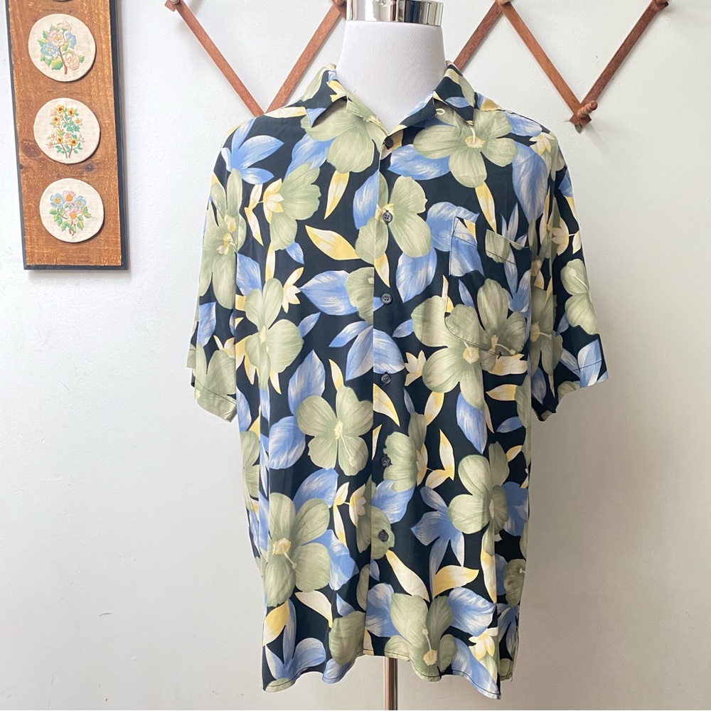 Vintage Silk Hawaiian Shirt